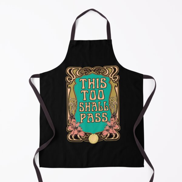 Item preview, This Too Shall Pass Inspirational Quote Art Deco designed and sold by funnytshirtemp.