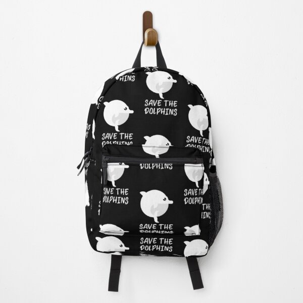 Item preview, Save the Dolphins Cute Cartoon Dolphin White designed and sold by quoteology.