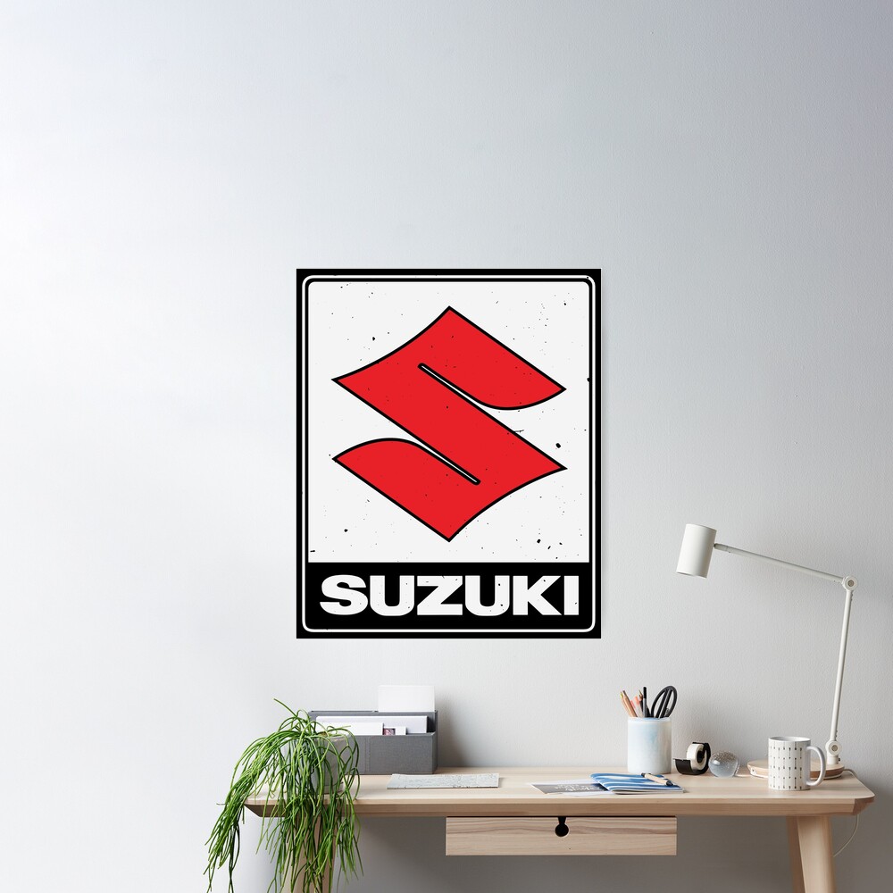 Suzuki motorcycles vintage 70's logo Poster for Sale by
