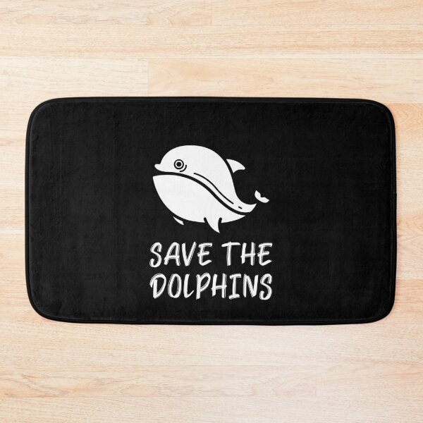 Item preview, Save the Dolphins Cute Chubby Dolphin White designed and sold by quoteology.
