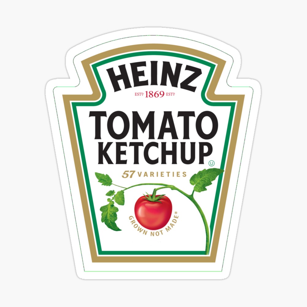 Heinz Tomato Ketchup" Poster by M-Gouldson  Redbubble For Heinz Label Template