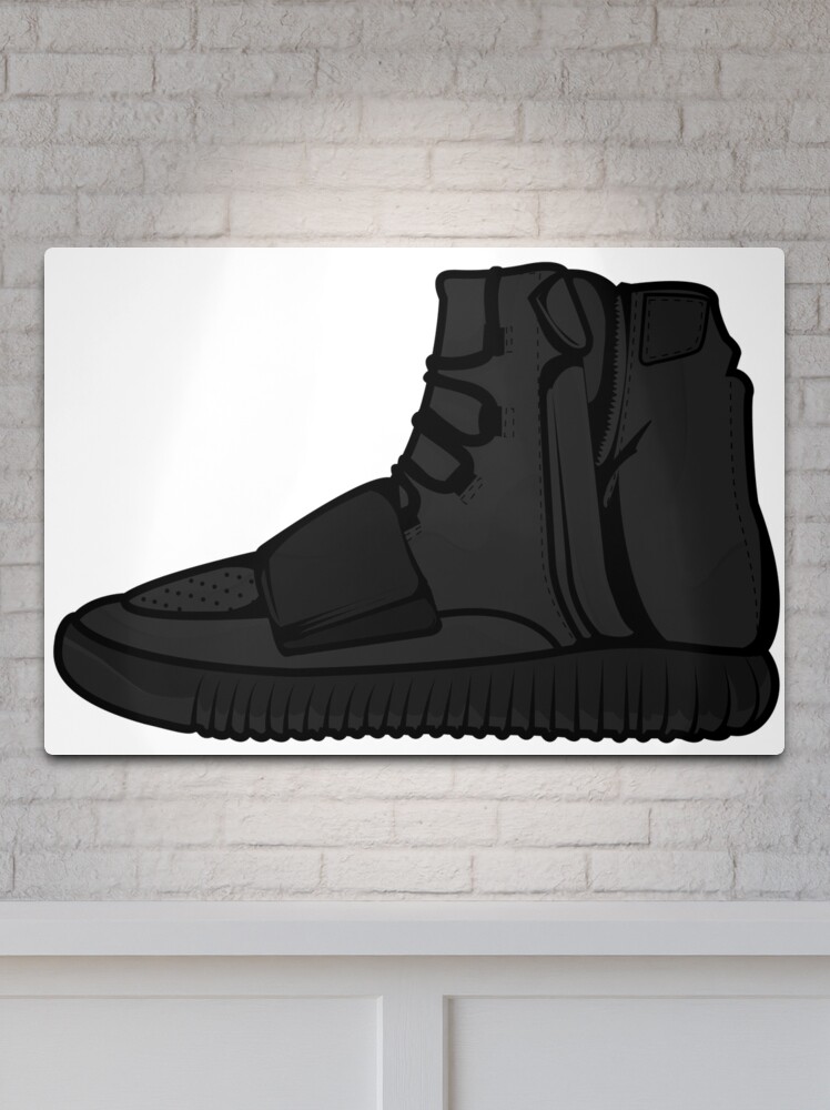 Yeezy 750 Boost Black Metal Print for Sale by wup66 Redbubble