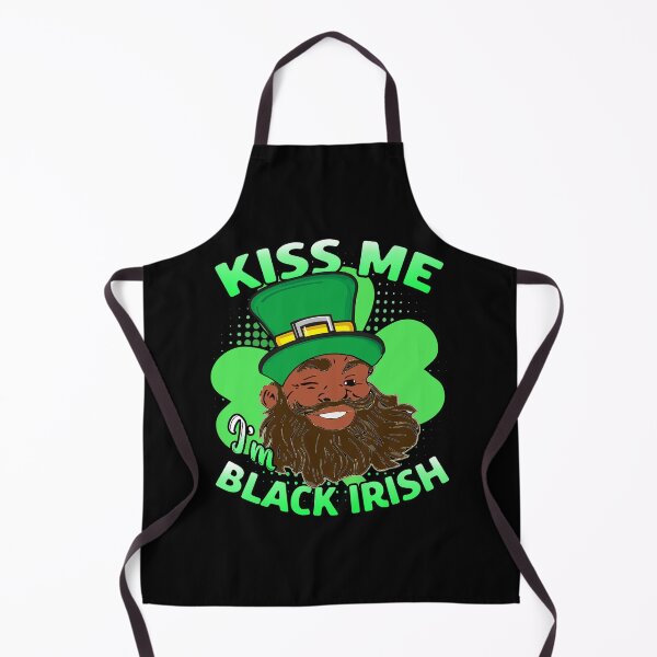 Item preview, Kiss me I'm Black Irish Leprechaun, St. Patrick's Day Melanin Afro Funny designed and sold by funnytshirtemp.