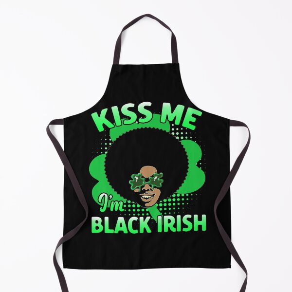 Item preview, Kiss Me I'm Black Irish St. Patrick's Day Melanin Afro Funny designed and sold by funnytshirtemp.