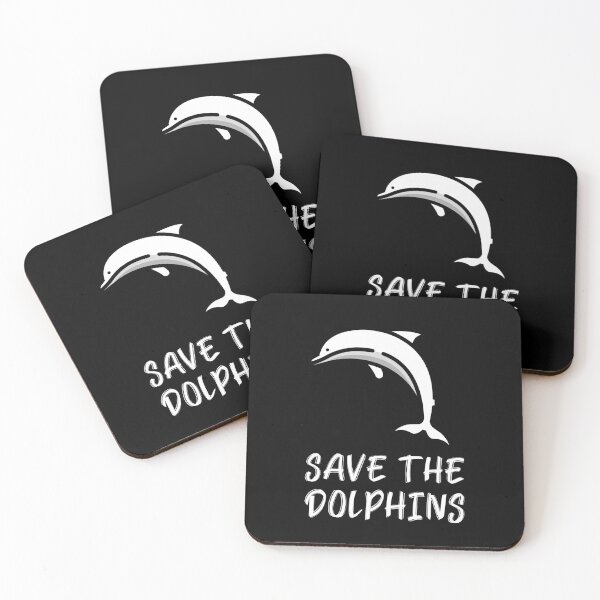 Item preview, Save the Dolphins White Dolphin designed and sold by quoteology.