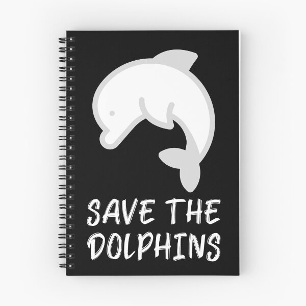 Item preview, Save the Dolphins Jumping White Dolphin designed and sold by quoteology.