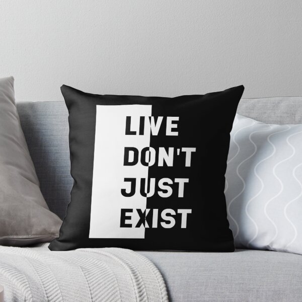 Item preview, Live Don't Just Exist - motivational quote designed and sold by DiogoCalheiros.
