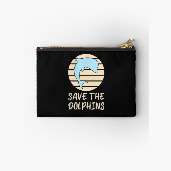 Item preview, Save the Dolphins Cute Retro Dolphin designed and sold by quoteology.