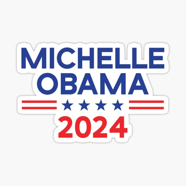 "MIchelle Obama 2024" Sticker by mosala92 Redbubble