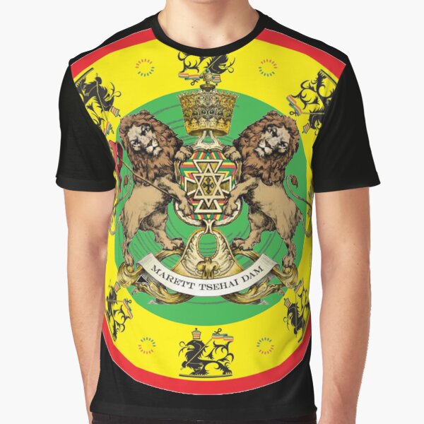 león rasta Camiseta gráfica