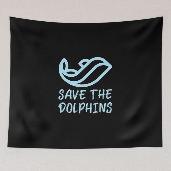 Item preview, Save the Dolphins Blue Sea Dolphin designed and sold by quoteology.