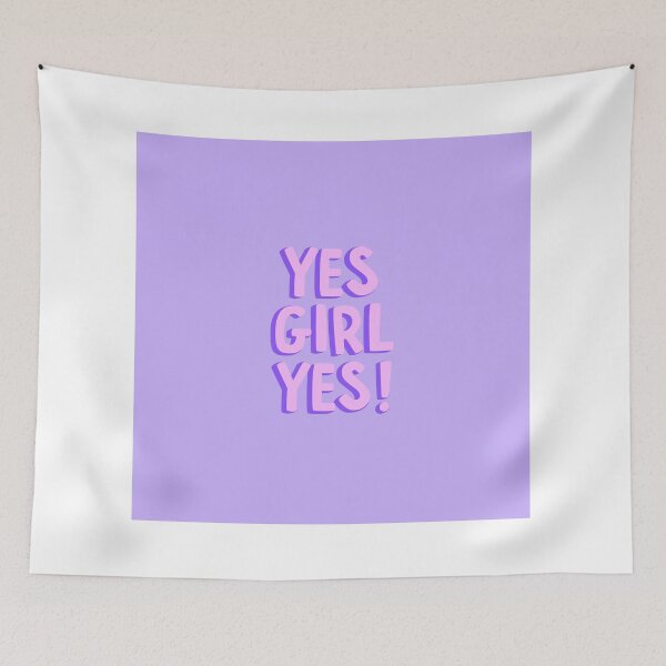 Item preview, Pink and purple yes girl yes  designed and sold by Katieballyn01.