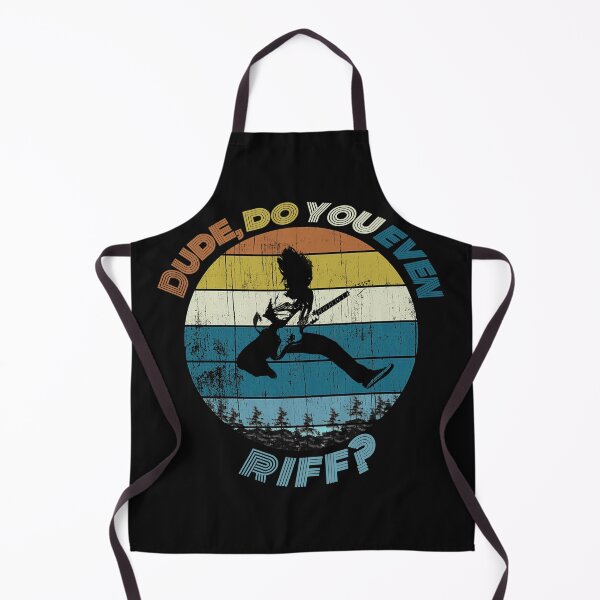 Item preview, Guitar player: Dude, do you even riff? Retro style designed and sold by DoggoTankDesign.