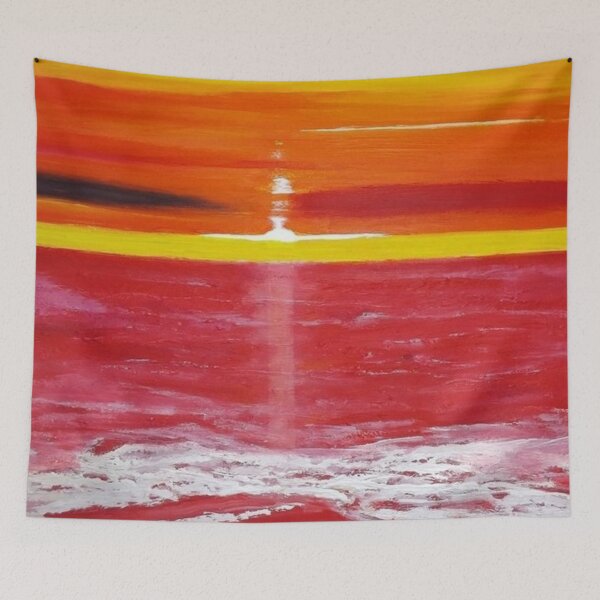 Item preview, Mar Rojo, pintado en acrílico sobre lienzo designed and sold by Art With Impact – Statement Art & Apparel for Deep Thinkers.