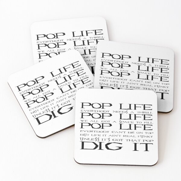 Item preview, Pop Life, Lyrics designed and sold by M-Peters-Art.