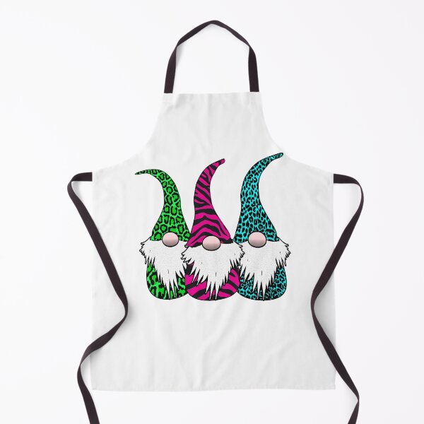 Item preview, 3 Nordic Gnomes Swedish Tomte Gnome Leopard Tiger Hat designed and sold by funnytshirtemp.