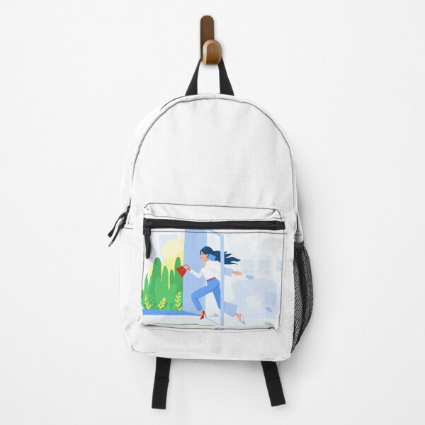 Item preview, Happy businesswoman leaving home, end of quarantine covid-19, work days designed and sold by Maravilhosa.