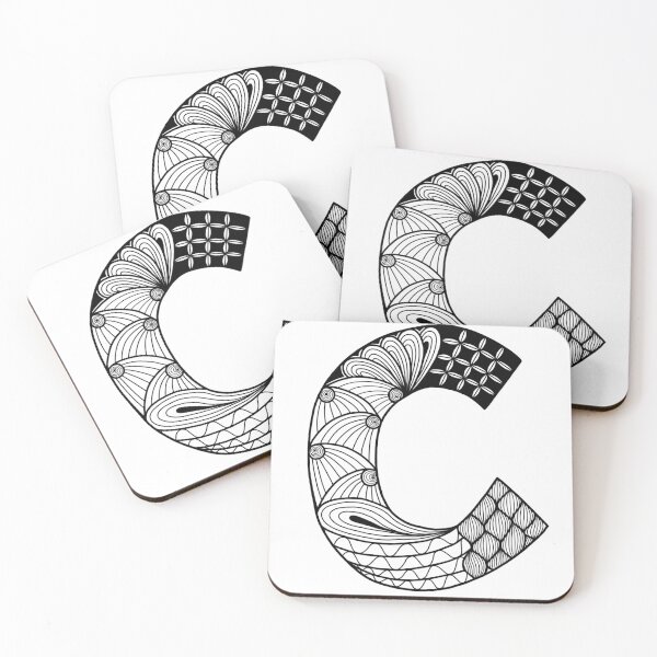 Item preview, Zentangle Letter C designed and sold by Ashwini Amur.
