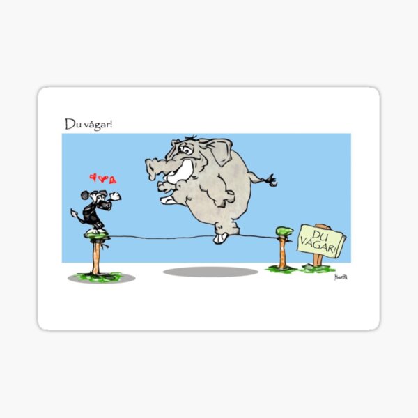 Att våga ta första steget Sticker