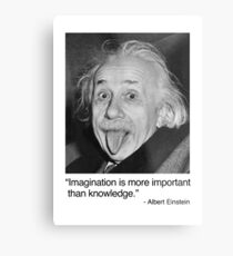 Imagination is more important than knowledge. Metal Print