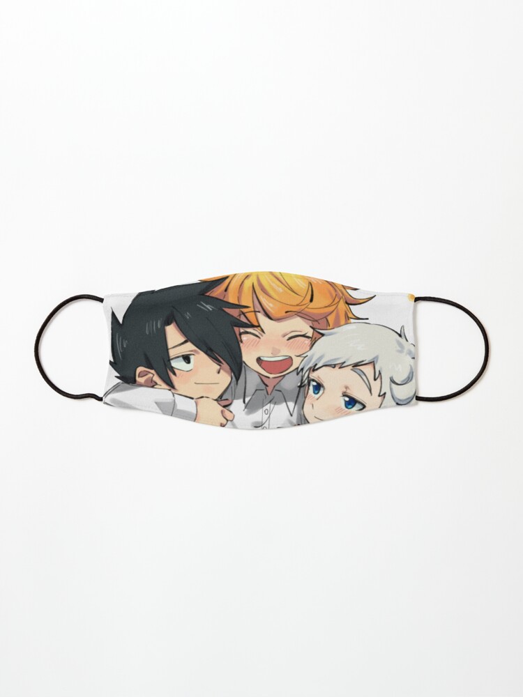 The Promised Neverland Cute Ray Emma And Norman Mask By Shindouart Redbubble