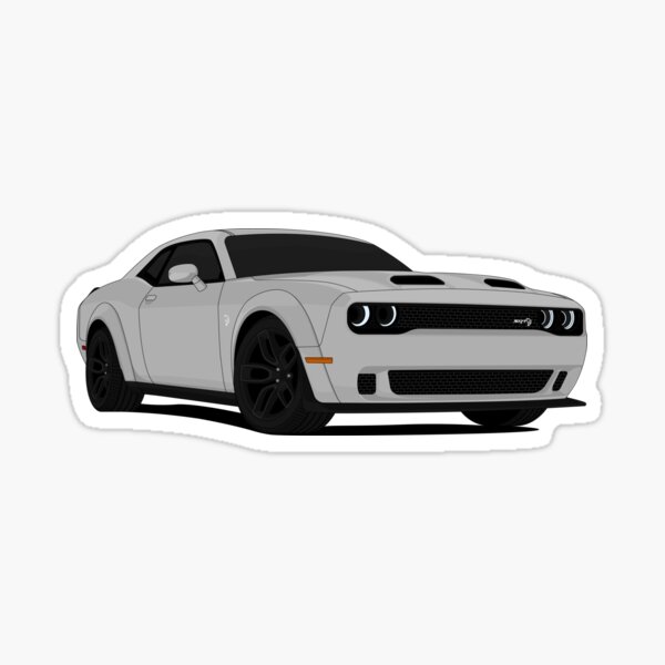 Dodge Challenger Hellcat Stickers | Redbubble