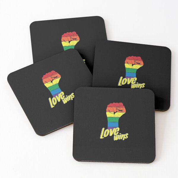 Item preview, clenched fist "Love Wins" designed and sold by dieEinsteiger.