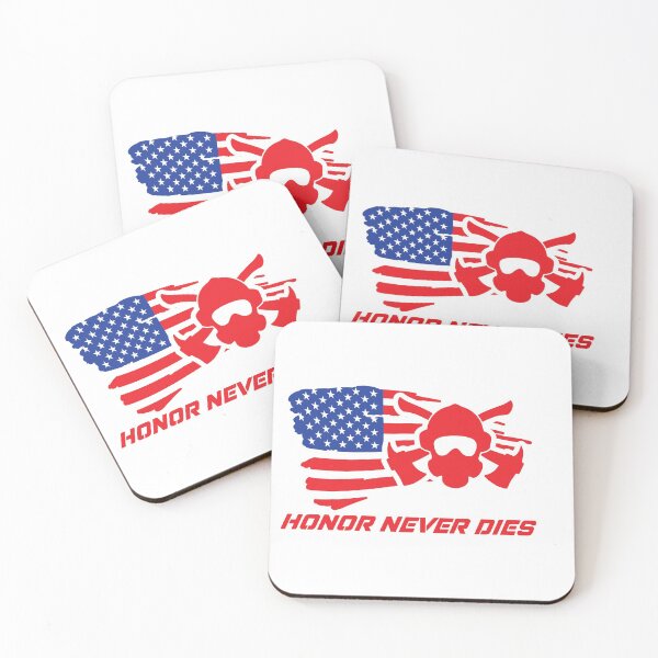 Item preview, Firefighter Honor Never Dies Fireman American Flag Red White and Blue Design designed and sold by cartattz.