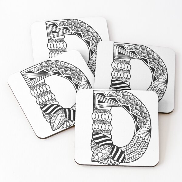 Item preview, Zentangle Letter D designed and sold by Ashwini Amur.