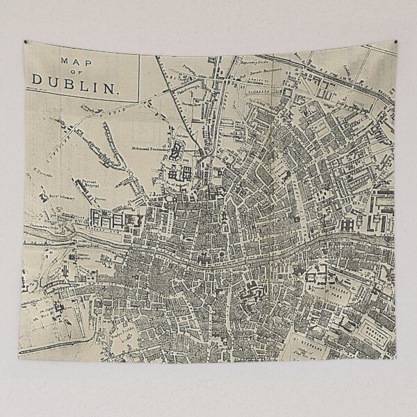 Item preview, Map of Dublin, Ireland designed and sold by brownbread-.