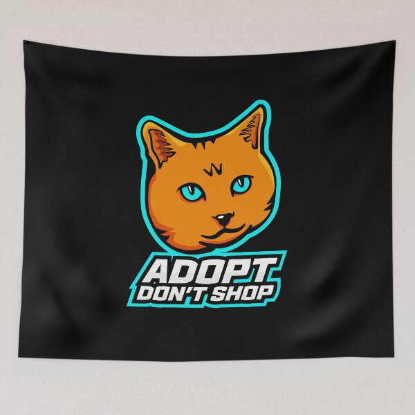 Item preview, Adopt Don't Shop - Cat Logo designed and sold by spacepandaRB.