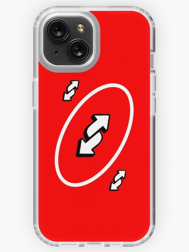 Red Uno Reverse Card iPhone Case for Sale by SnotDesigns