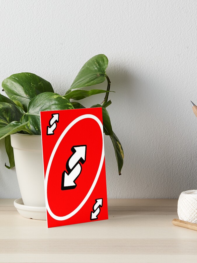 Uno reverse card Canvas Print for Sale by Mello Official Store