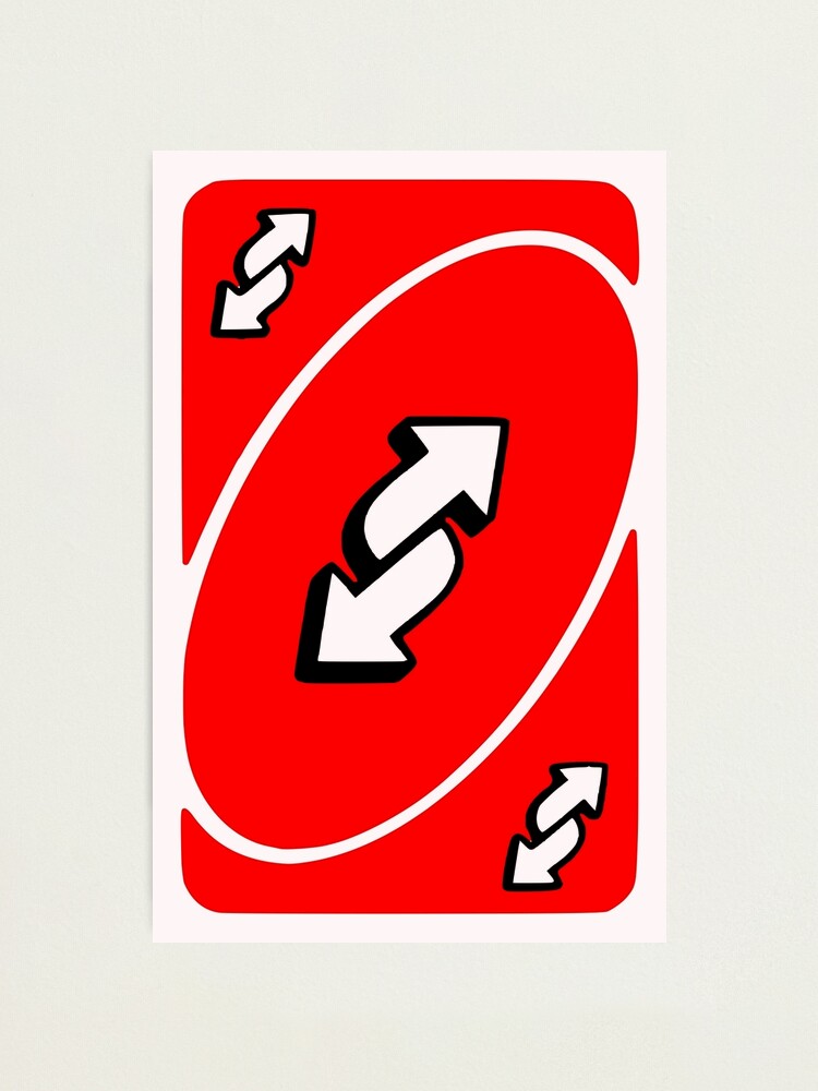 UNO Reverse card - Yellow | Photographic Print