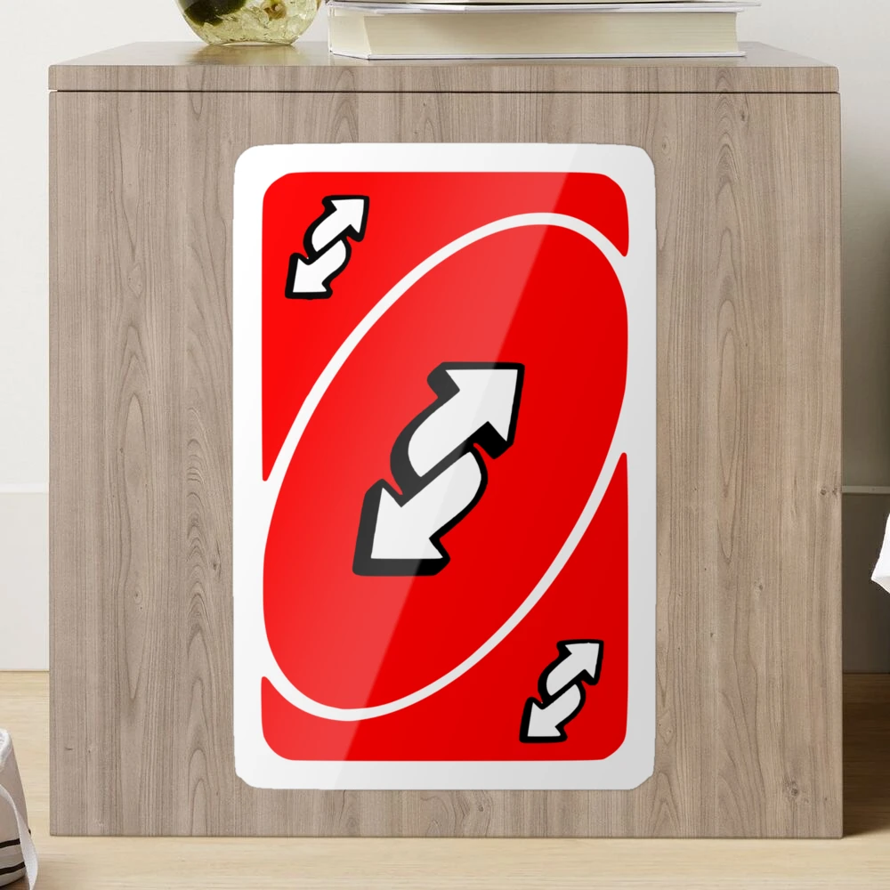 Uno reverse card Sticker for Sale by Mello Official Store