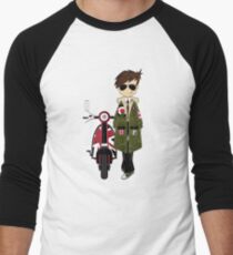 Mod Boy & Retro Scooter Men's Baseball ¾ T-Shirt