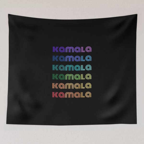 Item preview, KAMALA HARRIS 2020 BIDEN, cool vintage retro modern minimalist text rainbow designed and sold by NiceSign.