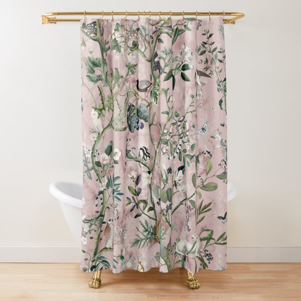 Wild Future pink Shower Curtain