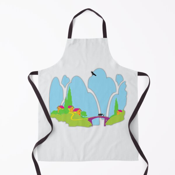 Item preview, China Landscape Mountain landscape with village and Eagle designed and sold by mashmosh.