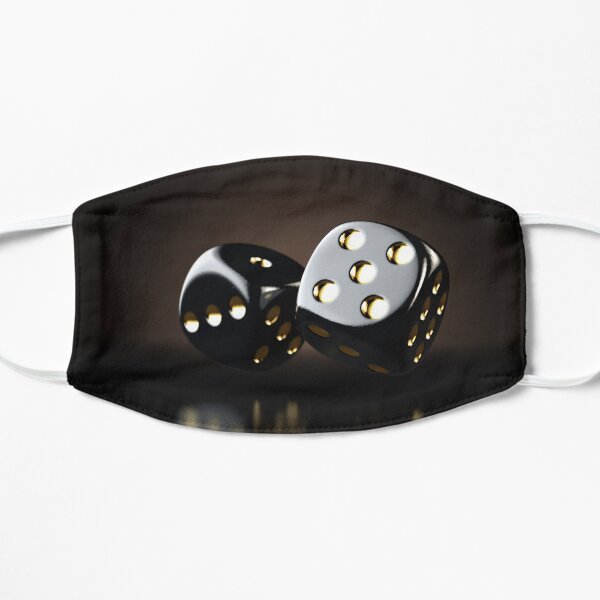 Black Casino Dice Mask
