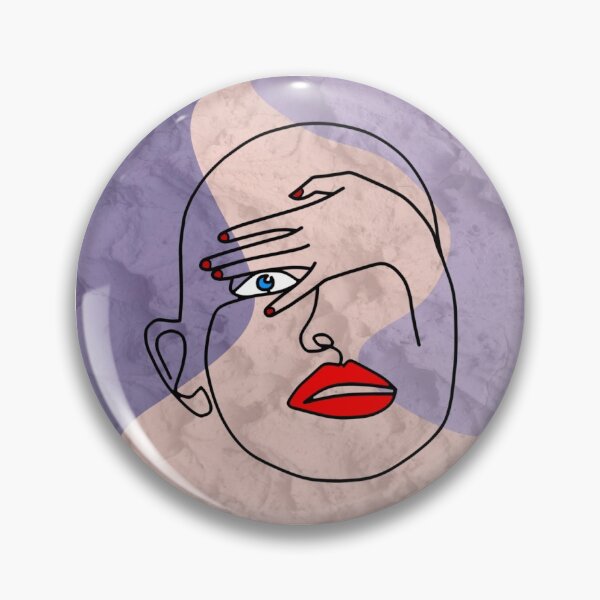Item preview, Abstract peekaboo face on a multi colored background. decorating, interiors designed and sold by jayne0524.