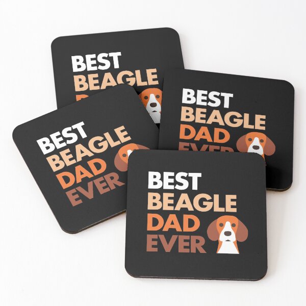 Item preview, best beagle dad ever black designed and sold by TanyaHayes.