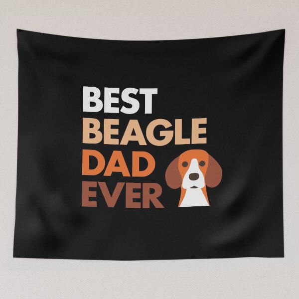 Item preview, best beagle dad ever black designed and sold by TanyaHayes.