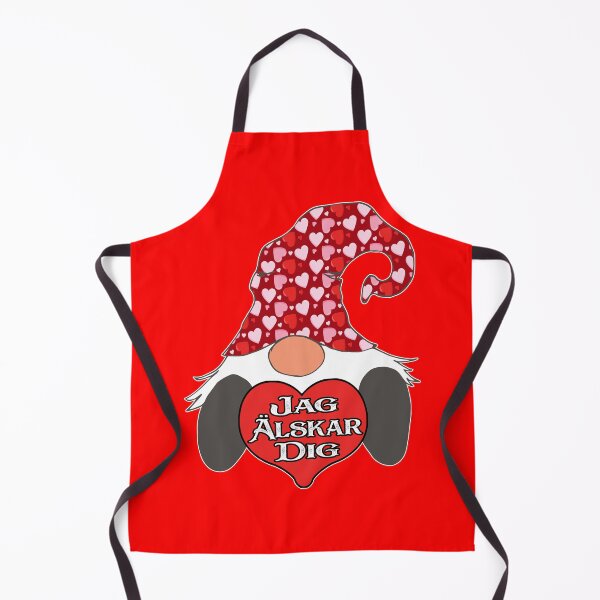Item preview, Nordic Gnome I Love You Hearts Red Swedish Jag Alskar Dig designed and sold by funnytshirtemp.