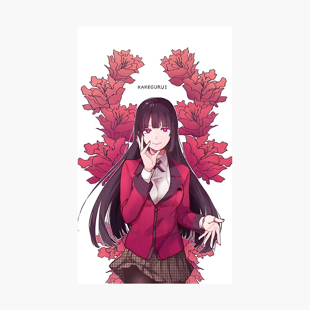 Yumeko Jabami gambling school, kakegurui, anime manga girl Yumeko Jabami gambling school, kakegurui, anime manga girl