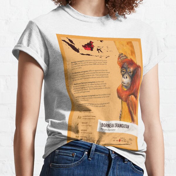 Bornean Orangutan Poster Classic T-Shirt