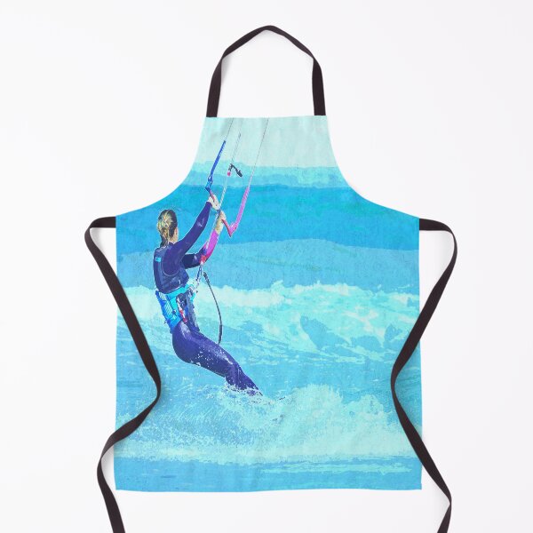 Item preview, Kitesurfing Surfing girl Water Painting designed and sold by CuteDesigns1.