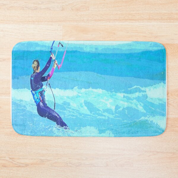 Item preview, Kitesurfing Surfing girl Water Painting designed and sold by CuteDesigns1.