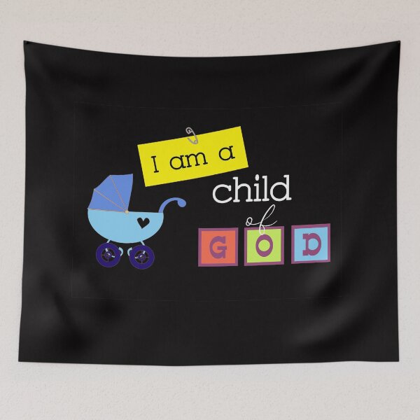 Item preview, I am a child of God (blue) designed and sold by chrisbats.