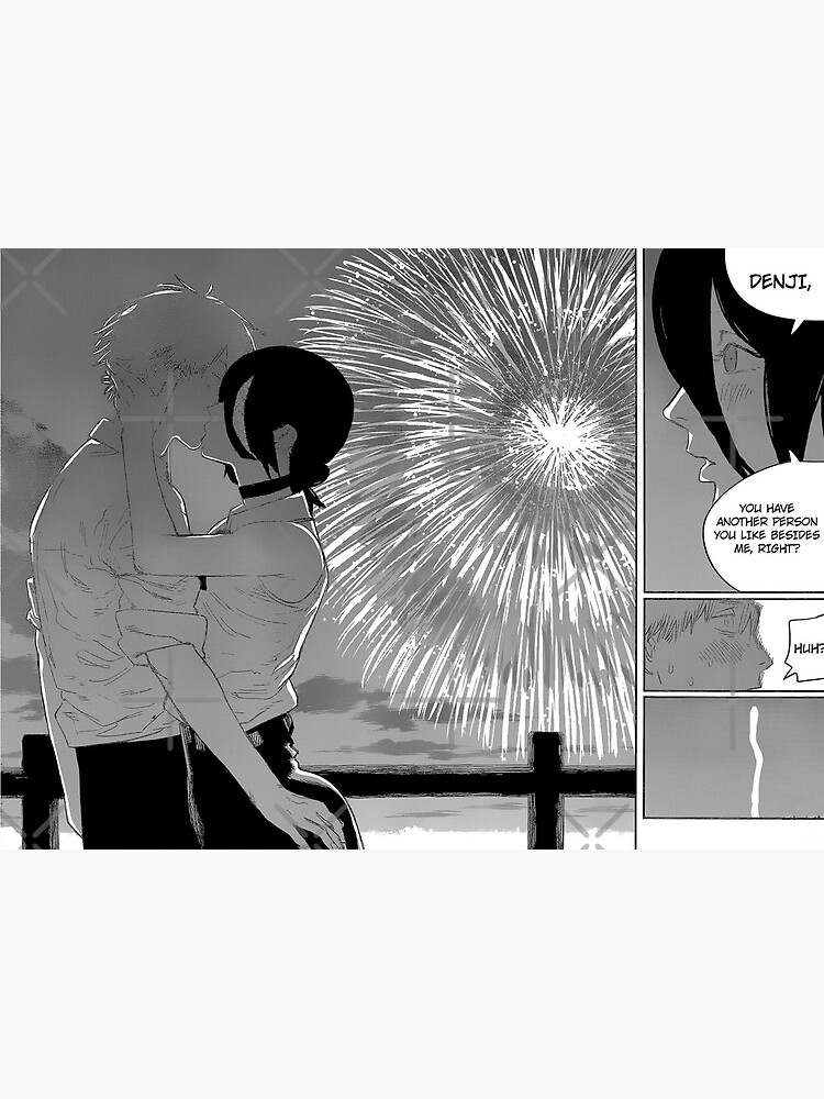 "Chainsaw Man Reze and Denji Kiss" Art Print by lennyspook Redbubble